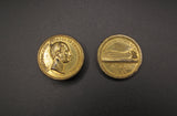 1851 Great Exhibition Prince Albert 28mm Brass Medal Box - By Allen & Moore