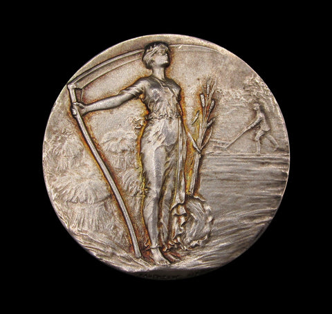 1928 & 1936 Hampshire Agricultural Education Committee 45mm Silver Medals