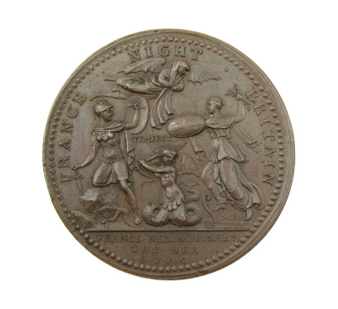 1759 Battle Of Quiberon Bay Belleisle 40mm Medal - By Kirk
