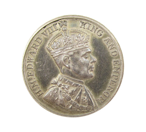 1937 Edward VIII Coronation 26mm Silver Medal