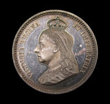 1897 Diamond Jubilee City Of Coventry 39mm Silver Medal - By Carter