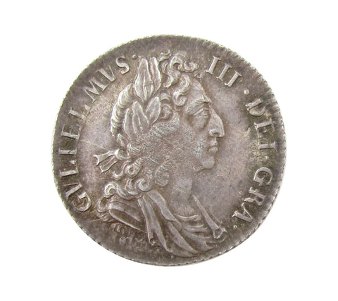 William III 1697 Sixpence - UNC