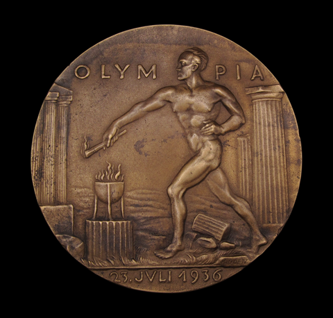 Germany 1936 Berlin Olympic Games 139mm Medal - By Goetz