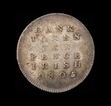 Ireland 1805 George III Ten Pence Bank Token - EF