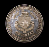 1897 Diamond Jubilee City Of Coventry 39mm Silver Medal - By Carter