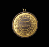 1905 Centenary Of The Battle Of Trafalgar 22mm Medal In Glass Mount