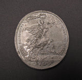 Russia 1706 Peter I Battle of Kalisch White Metal Medal