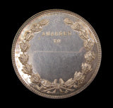India 1883-84 Calcutta International Exhibition 51mm Silver Medal - Cased