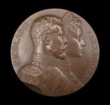 Russia 1896 Tsar Nicholas II Visit to France 70mm Medal - By Chaplain