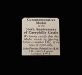 1971 700th Anniversary of Caerphilly Castle 39mm Silver Medal
