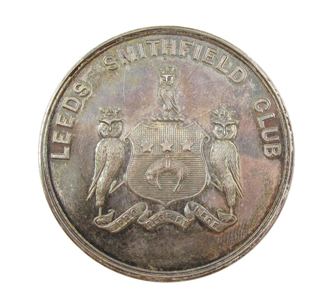 c.1900 Leeds Smithfield Club 45mm Silver Medal - Cased