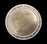 Austria 1915 Franz Joseph I WWI 65mm Bronze & Enamel Medal