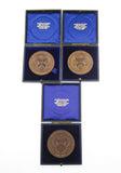 1910-1912 Set of 3 x Edinburgh University 52mm Medals - Cased