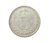 George VI 1937 Maundy Threepence - A/UNC