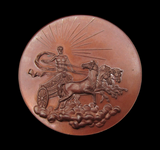1927-1928 Leeds Photographic Society 52mm Medal - Cased