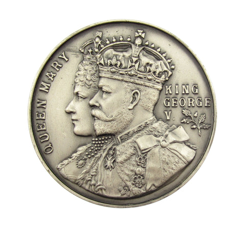 1911 George V Coronation 52mm Silver Medal - By Darby