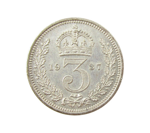 George VI 1937 Maundy Threepence - A/UNC