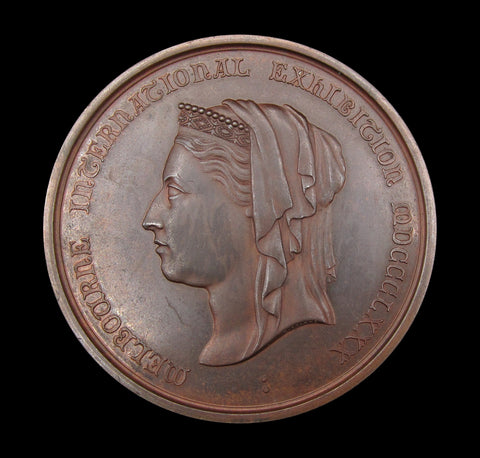 Australia 1880 Melbourne International Exhibition 76mm Medal - By Stokes