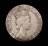 1953 Elizabeth II Coronation 39mm Silvered Medal - By Fray