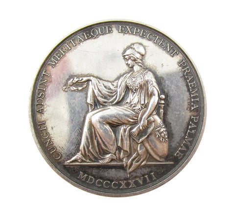 1827 University College London 38mm Silver Prize Medal