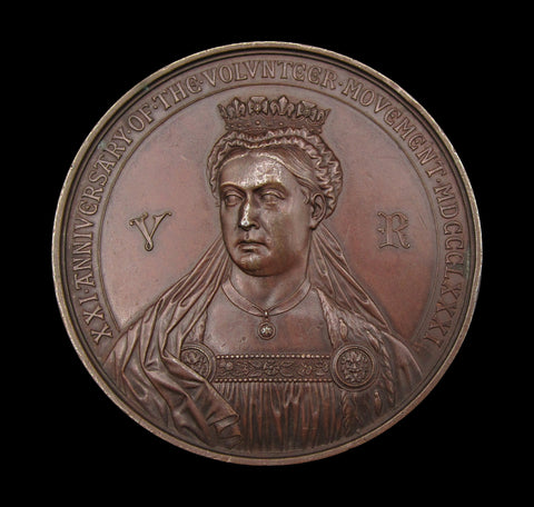 1881 Anniversary Of The Volunteer Movement 64mm Bronze Medal