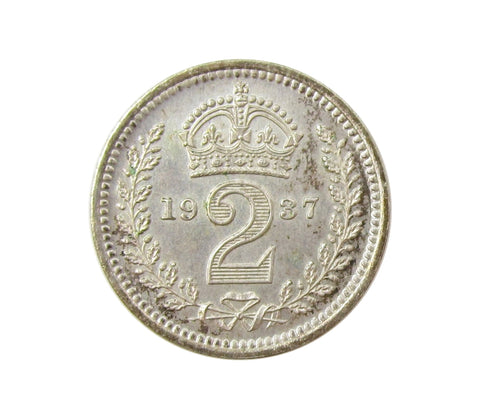 George VI 1937 Maundy Twopence - A/UNC
