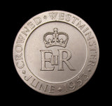 1953 Elizabeth II Coronation 39mm Silvered Medal - By Fray