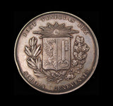 Switzerland c.1850 Geneva School 41mm Silver Medal Prize For Literature