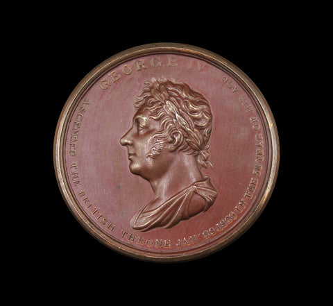 1821 George IV Coronation & Chronology Of Sovereigns Medal Box With Roundels