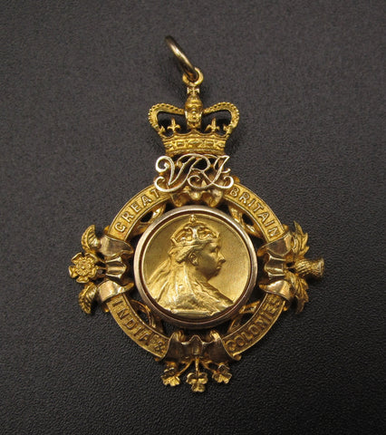 1897 Victoria Diamond Jubilee Gold Medal - By Heming & Co