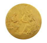 1908 Franco-British Exhibition London 63mm Gilt Medal - By Bowcher