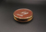 1821 George IV Coronation & Chronology Of Sovereigns Medal Box With Roundels