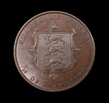Jersey 1851 Victoria 1/13th Shilling - EF
