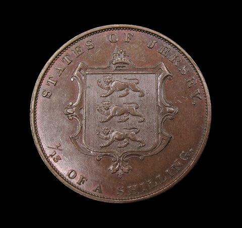 Jersey 1851 Victoria 1/13th Shilling - EF