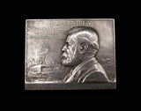France 1902 Etienne-Jules Marey Silvered Plaque - By Richer