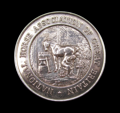 1939 National Horse Association of Great Britain 45mm Silver Medal