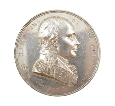 1794 Admiral Earl Howe Naval Victory 41mm Silver Medal - By Wyon