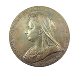 1897 Victoria Diamond Jubilee 56mm Silver Medal - Cased