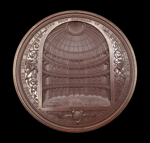 1849 Opening Of The Coal Exchange 89mm Medal - By Wyon