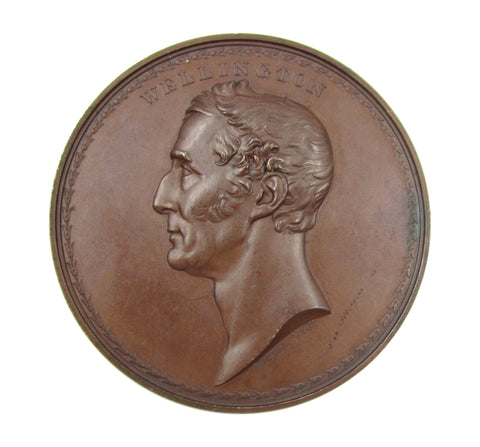 1839 Duke Of Wellington Cinque Ports 55mm Medal - By Wyon