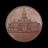 1838 Destruction Of The Royal Exchange 61mm Bronze Medal - By Barber