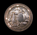 1906 British Dairy Farmers Association 47mm Silver Medal - Cased