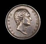c.1840 University of Glasgow Isaac Newton 51mm Silver Medal - By Wyon