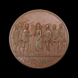 1838 Destruction Of The Royal Exchange 61mm Bronze Medal - By Barber