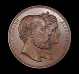 1882 City Of London School New Buildings 77mm Bronze Medal