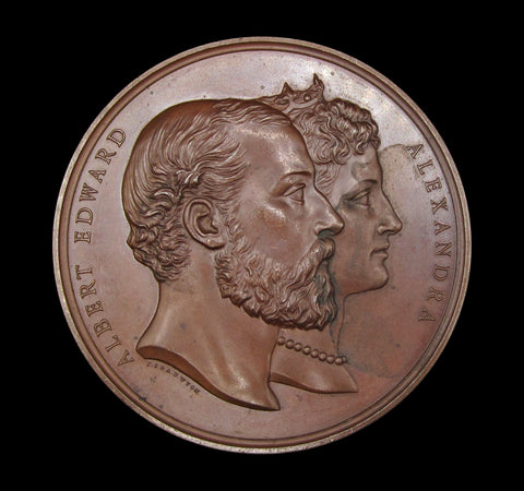 1882 City Of London School New Buildings 77mm Bronze Medal