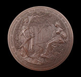 1882 Dedication Of Epping Forest Cased Pair Of 76mm Bronze Medals - By Wiener