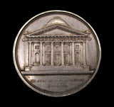 c.1840 University of Glasgow Isaac Newton 51mm Silver Medal - By Wyon