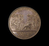 1821 Coronation Of George IV 35mm Silver Cased Medal - By Pistrucci