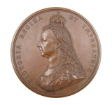 1887 Victoria Jubilee 77mm Bronze Medal - By Boehm